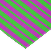 Purple Green Stylish Stripes Pattern Design  Tafelkleed (Gekanteld)