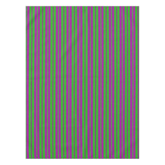 Purple Green Stylish Stripes Pattern Design  Tafelkleed (Voorkant)