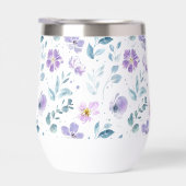 Purple Green Watercolor Wildflower (Rechts)