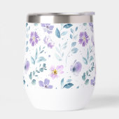 Purple Green Watercolor Wildflower (Links)