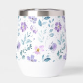 Purple Green Watercolor Wildflower (Achterkant)