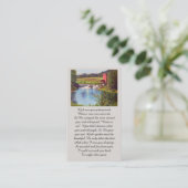 Purple Green Yellow Blue Remembrance Card Visitekaartje (Staand voorkant)