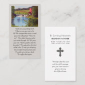 Purple Green Yellow Blue Remembrance Card Visitekaartje (Voorkant / Achterkant)