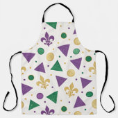 PURPLE GREEN YELLOW MARDI GRAS SHAPES SCHORT (Voorkant)