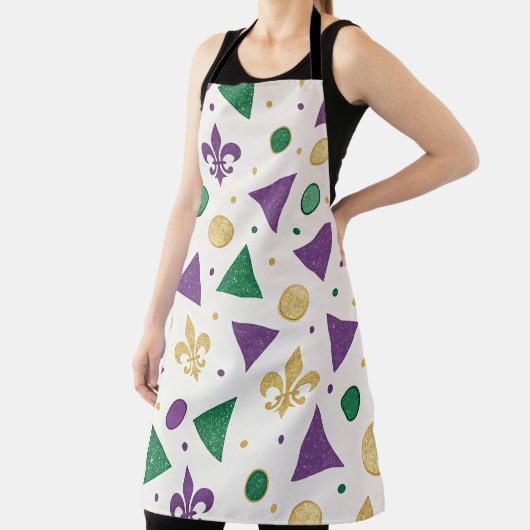 PURPLE GREEN YELLOW MARDI GRAS SHAPES SCHORT (Insitu)