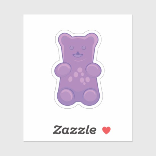 purple gummy bear sticker (Vel)
