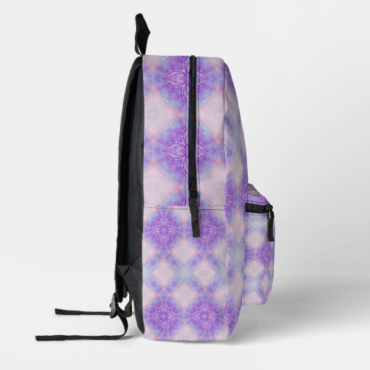 Purple Gypsy Bohemian Kaleidoscope Bedrukte Rugzak (Links)