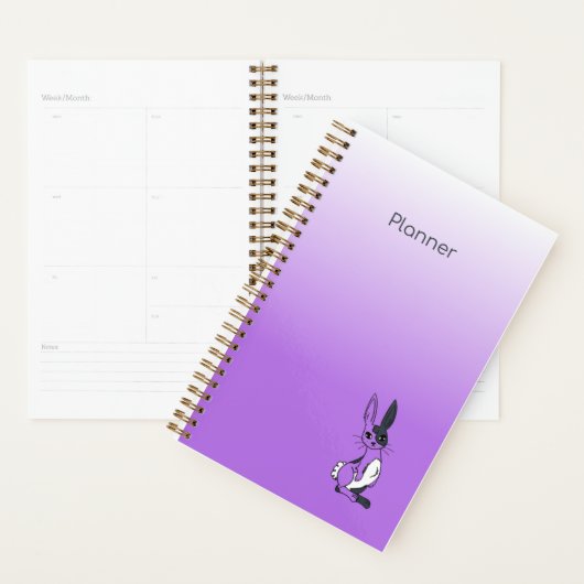 Purple Harlequin Bunny Agenda (Display)