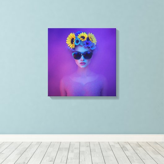 Purple Haze Canvas Afdruk (Insitu (Houten vloer))