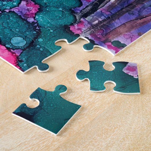 Purple Haze met Pines Puzzle Legpuzzel (Zijkant)