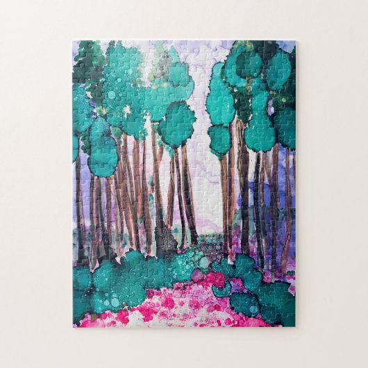 Purple Haze met Pines Puzzle Legpuzzel (Verticaal)