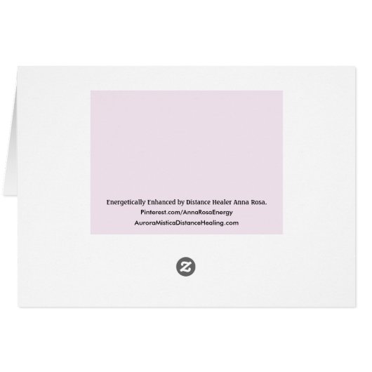 *~* Purple Healing Energy Sending Light (Achterkant Horizontaal)