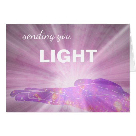 *~* Purple Healing Energy Sending Light (Voorkant Horizontaal)