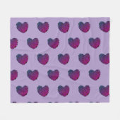 Purple Heart Fleece Blanket (Voorkant (Horizontaal))