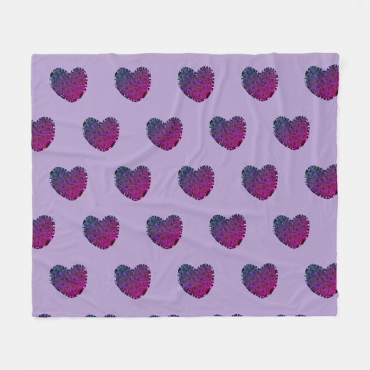 Purple Heart Fleece Blanket (Voorkant (Horizontaal))