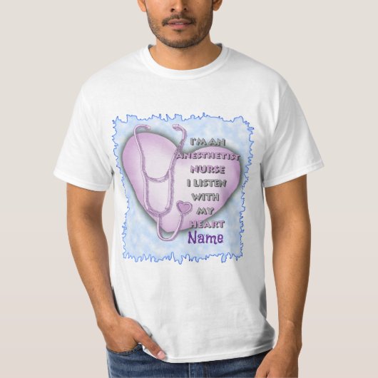 Purple Heart Nurse Anesthetist T-shirt (Voorkant)
