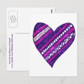 Purple Heart Postcard Briefkaart (Voorkant / Achterkant)