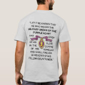 "PURPLE HEART QUOTE" T-Shirt (Achterkant)