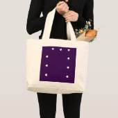 Purple Heart Tote Bag – Minimal Aesthetic Reusable (Voorkant (product))