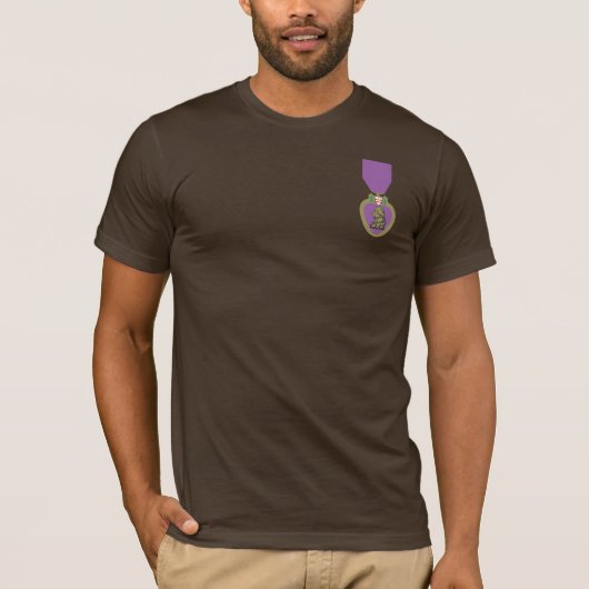 Purple Heart United States military decoration. T-shirt (Voorkant)
