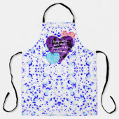 Purple heart vibrant red love schort (Voorkant)