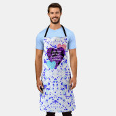 Purple heart vibrant red love schort (Gedragen)