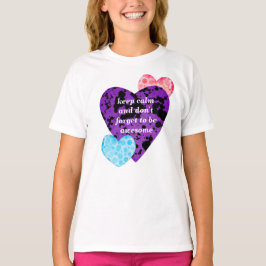 Purple heart vibrant red love t-shirt