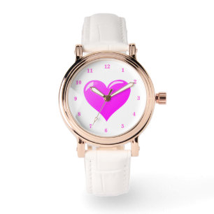 Purple Heart Watch - Love Horloge