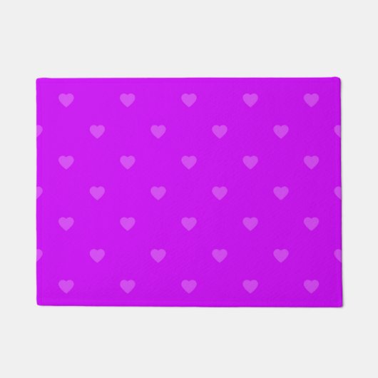 Purple hearts pattern deurmat (Voorkant)