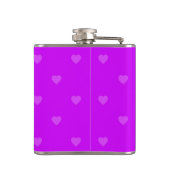 Purple hearts pattern heupfles (Achterkant)