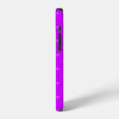 Purple hearts pattern iPhone hoesje (Linkerkant)
