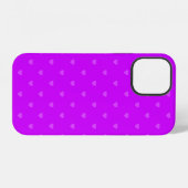 Purple hearts pattern iPhone hoesje (Achterkant horizontaal)