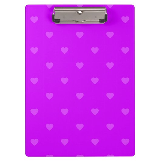 Purple hearts pattern klembord (Voorkant)
