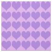 Purple Hearts Pattern Stof (Close Up)