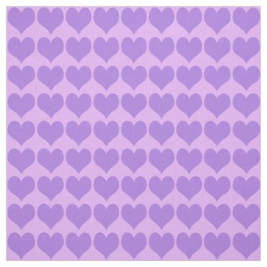 Purple Hearts Pattern Stof (Swatch)