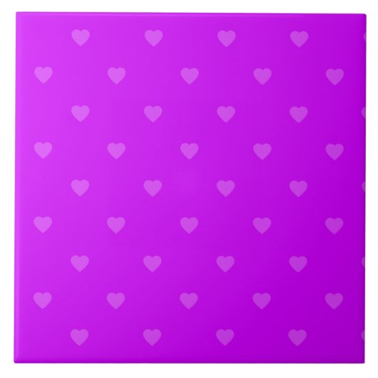Purple hearts pattern tegeltje (Voorkant)