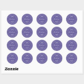 Purple Homemade Thank You Label (Vel)