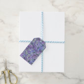 Purple hydrangea flowers cadeaulabel (Met Touw)
