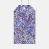 Purple hydrangea flowers cadeaulabel (Achterkant)