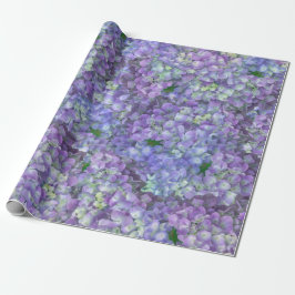Purple hydrangea flowers cadeaupapier