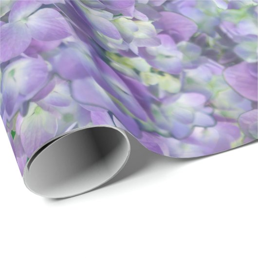Purple hydrangea flowers cadeaupapier (Rol Hoek)