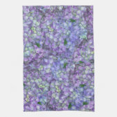 Purple hydrangea flowers theedoek (Verticaal)