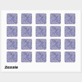 Purple hydrangea flowers vierkante sticker (Vel)