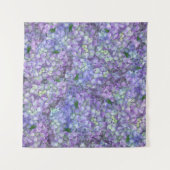 Purple hydrangea flowers wandkleed (Voorkant (horizontaal))