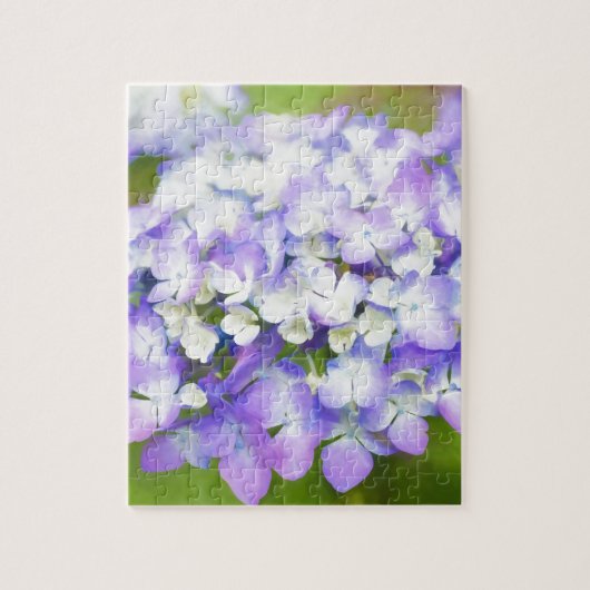 Purple hydrangea | greeting | mothersday | legpuzzel (Verticaal)