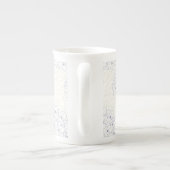 Purple Hydrangeas outline Porselein Kop (Achterkant)