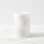 Purple Hydrangeas outline Porselein Kop (Voorkant)