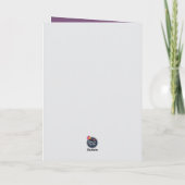 Purple Iridescent Valentine's Day  Feestdagen Kaart (Achterkant)