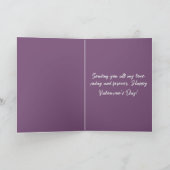 Purple Iridescent Valentine's Day  Feestdagen Kaart (Binnen)