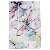 Purple Island Flowers Birthday Medium Cadeauzakje (Achterkant)